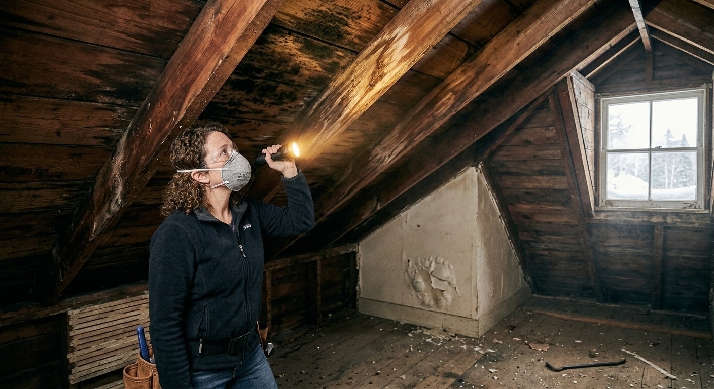 Physical Signs on Walls, Ceilings, and Attic